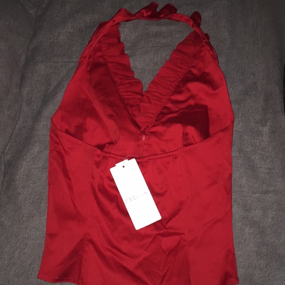 NWT Escada Red Ruffle Halter - Picture 6 of 7